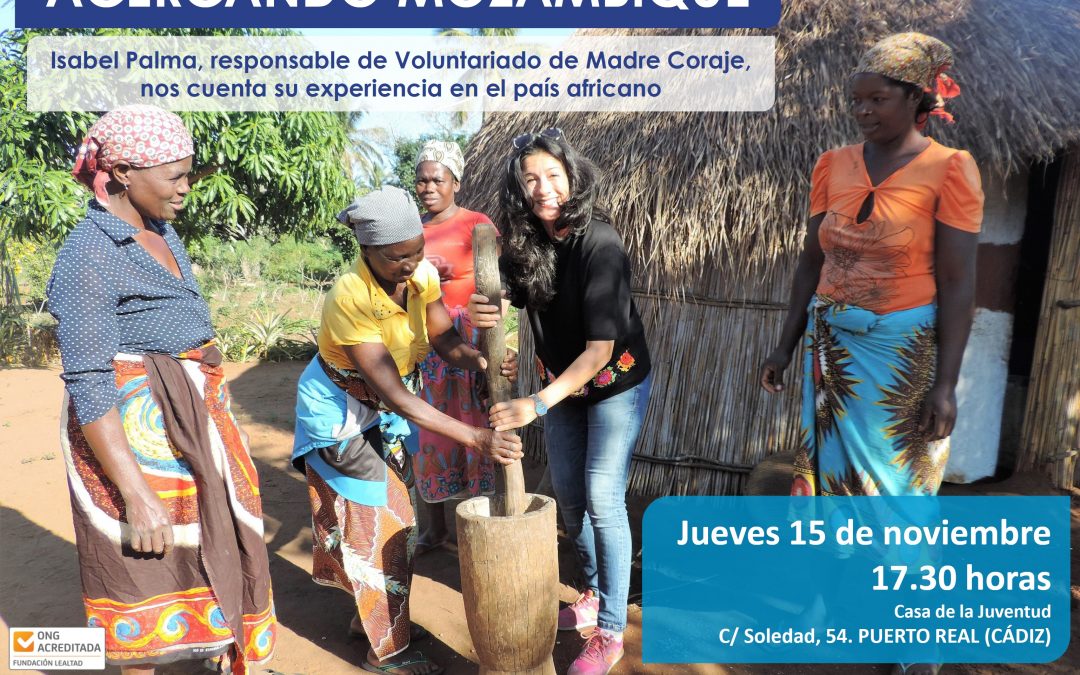 ‘Acercando Mozambique’, charla de Isabel Palma, Responsable de Voluntariado