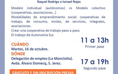 Charla ‘Emprender y no morir en el intento. Cómo se crea una cooperativa de trabajo’