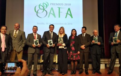Madre Coraje galardonada, en la categoría de Cooperación, en los Premios AFA 2018