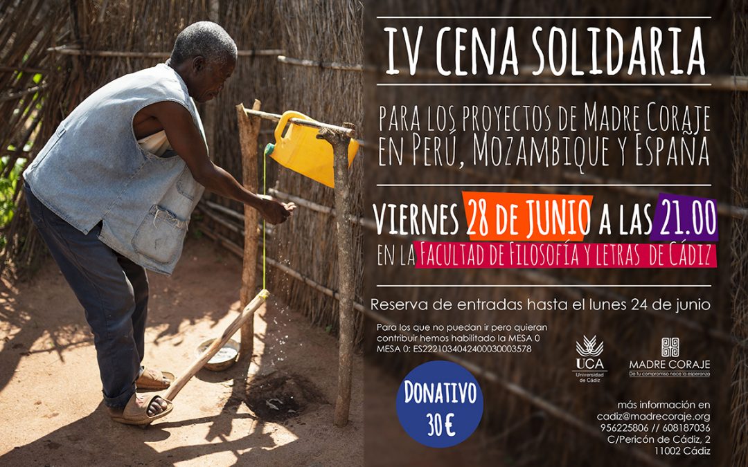 IV Cena Solidaria de Madre Coraje en la Facultad de Filosofía y Letras de Cádiz