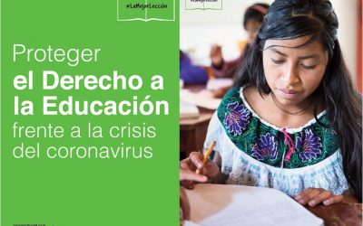 #LaMejorLección : La Campaña Mundial por la Educación hace un llamamiento social para proteger el derecho a la educación durante la crisis del coronavirus