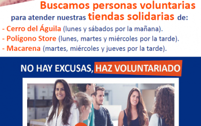 Buscamos personas voluntarias en Sevilla