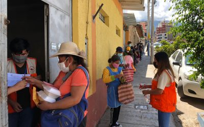 Apoyo en Perú a un comedor que entrega 3.000 raciones diarias a personas afectadas por la Covid-19