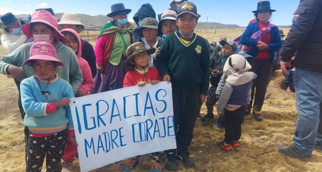 Madre Coraje y la Comunidad de Madrid apoyan a 57 familias en Perú ante las heladas y adversidades climatológicas