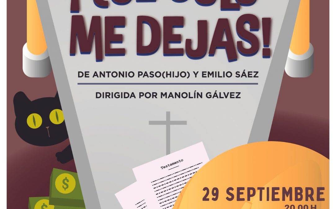 El Teatro Principal de Puerto Real acogió el 29 de septiembre la comedia ‘¡Qué solo me dejas!’ a beneficio de Madre Coraje