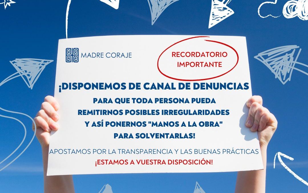 Recordatorio: Disponemos de Canal de Denuncias
