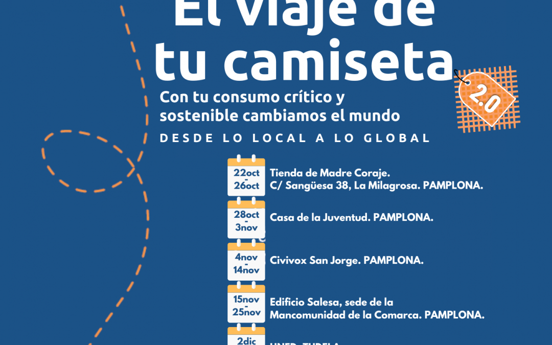 Madre Coraje inaugura en Pamplona su exposición sobre la fast fashion ‘El viaje de tu camiseta 2.0’