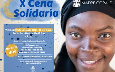 Madre Coraje Cádiz celebra su X Cena Solidaria el próximo 20 de junio en el patio de la Facultad de Medicina